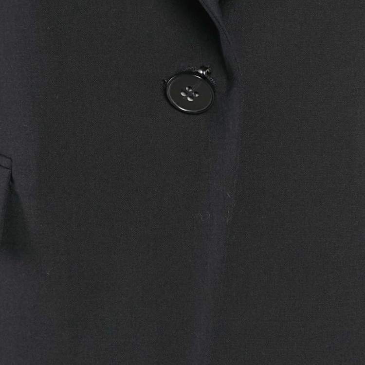 Pre Owned Theory Navy Blue Wool Blend Gabe B2 Blazer M