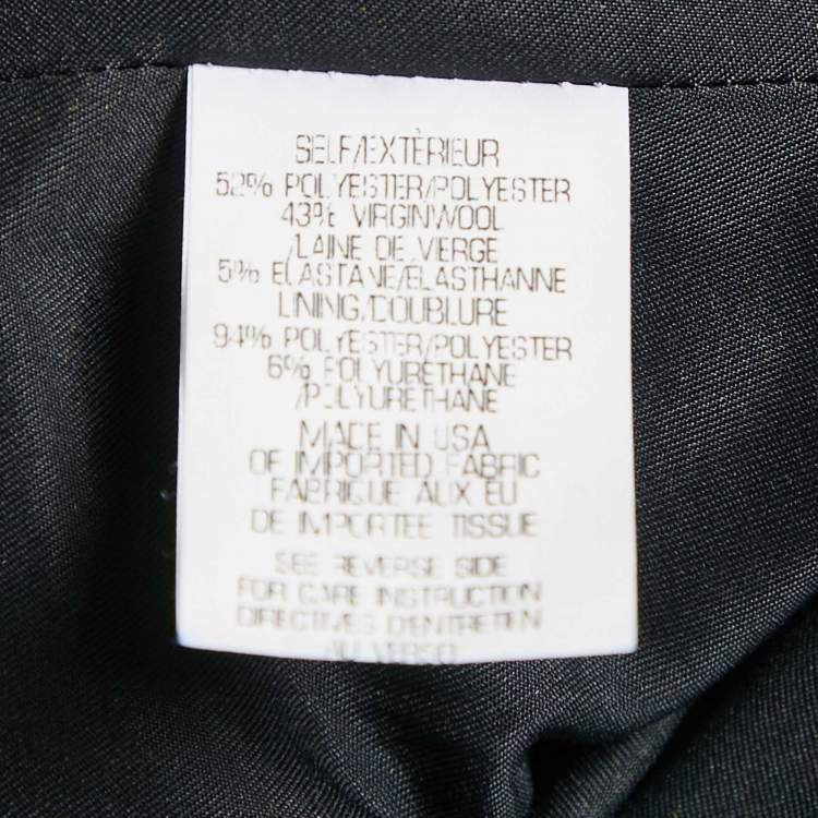 Pre Owned Theory Navy Blue Wool Blend Gabe B2 Blazer M