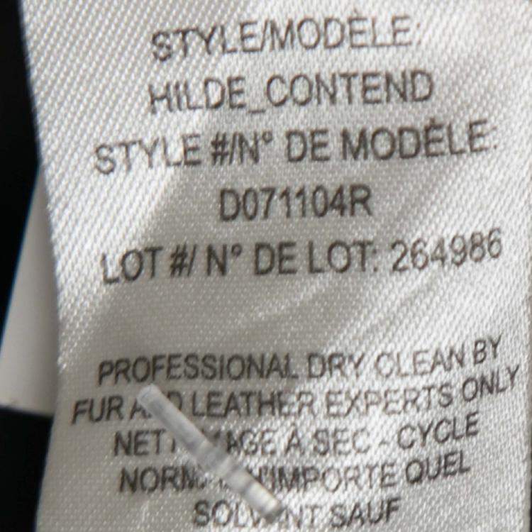 Pre Owned Theory Charcoal Grey Wool Leather Pocket Detail Hilde Jacket M