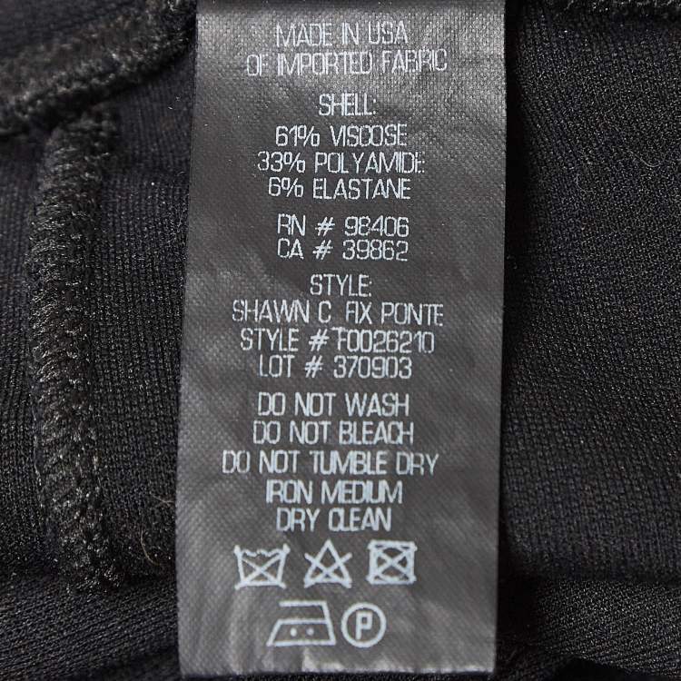 Pre Owned Theory Black Knit Slim Fit Leggings S