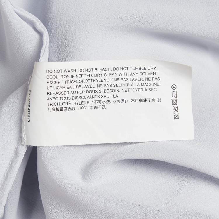 مملوكة مسبقًا Theory Light Blue Silk Flared Midi Skirt L