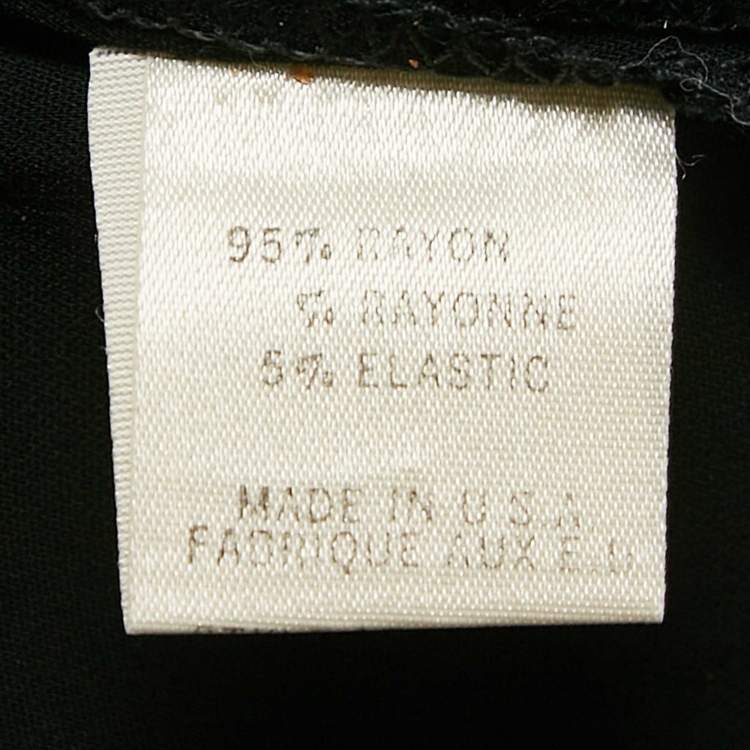 Pre Owned Theory Black Jersey Sleeveless Midi Dress S