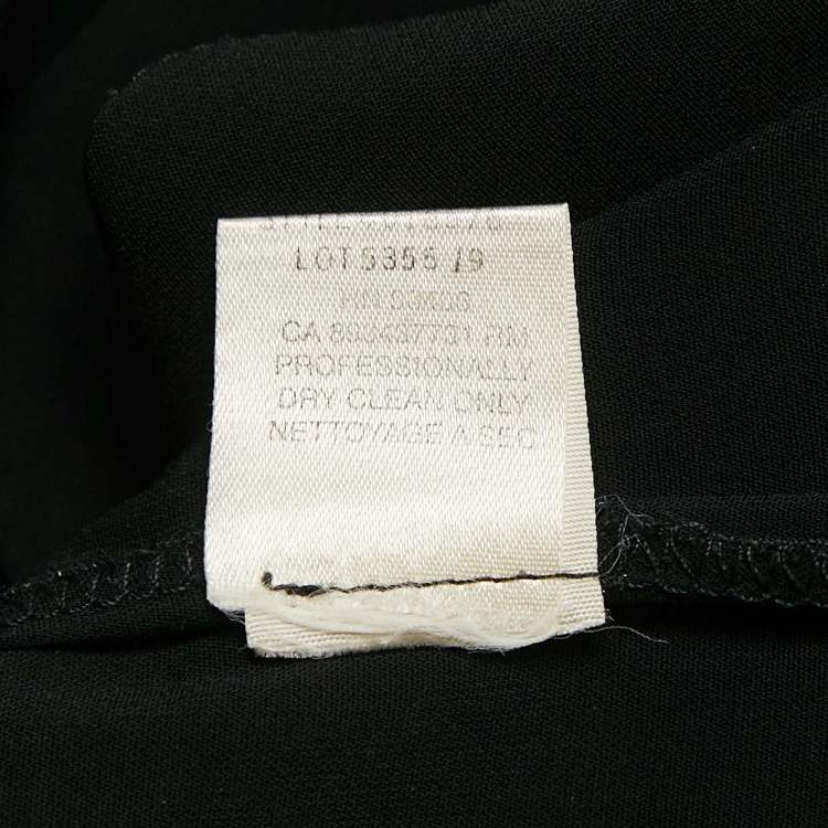 Pre Owned Theory Black Jersey Sleeveless Midi Dress S