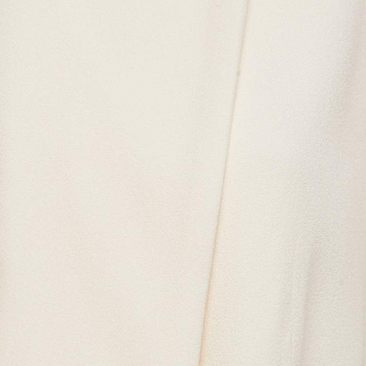 Pre Owned Theory Cream Crepe Belted Blazer XS