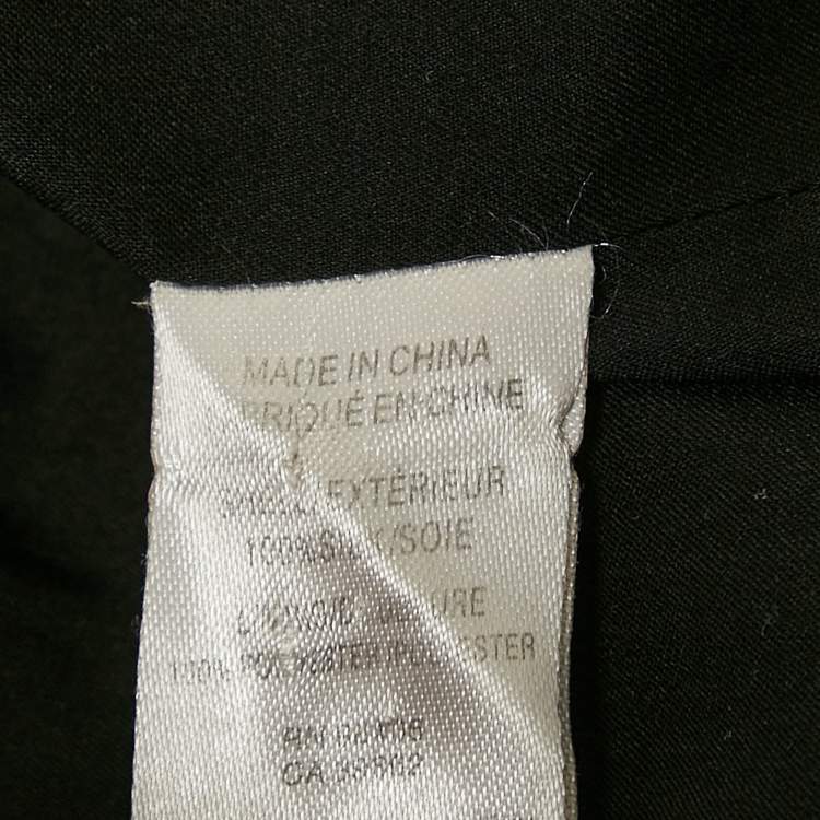 Pre Owned Theory Black Silk Double Breasted Blazer XS