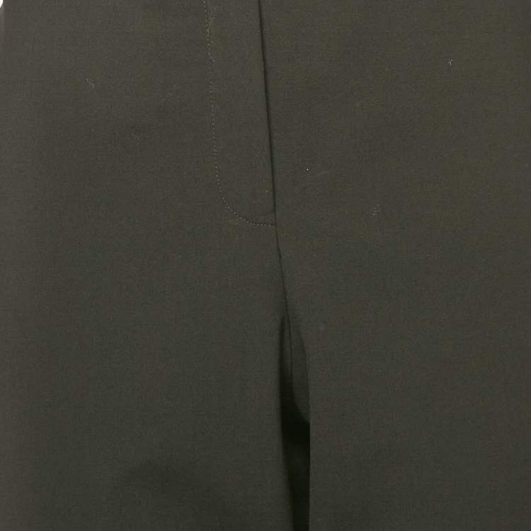 Pre Owned Theory Black Wool Trousers L