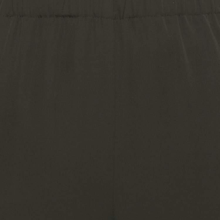 Pre Owned Theory Black Chiffon Wide-Leg Trousers L