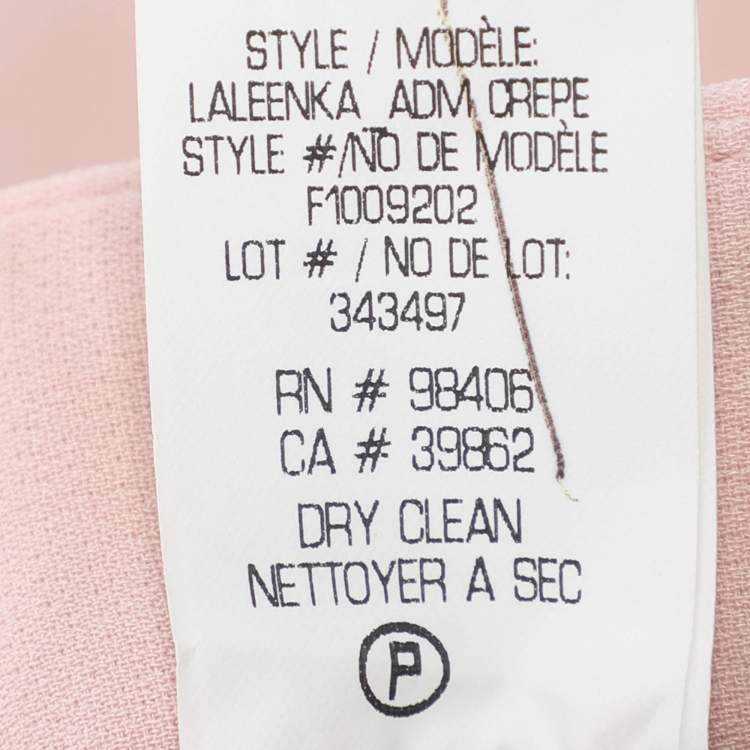 Pre Owned Theory Peach Crepe Wide Leg Trousers M