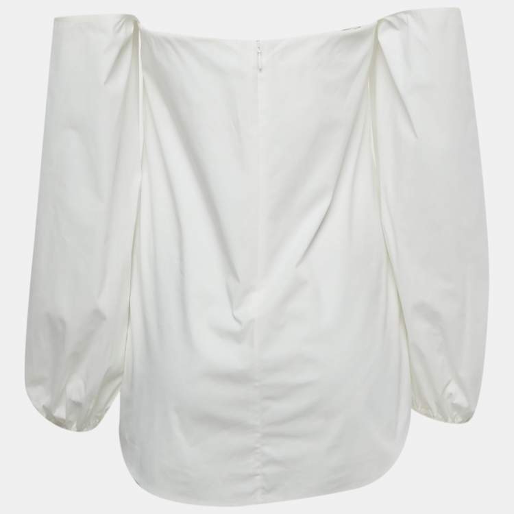 Pre Owned Theory White Cotton Laureema Top S