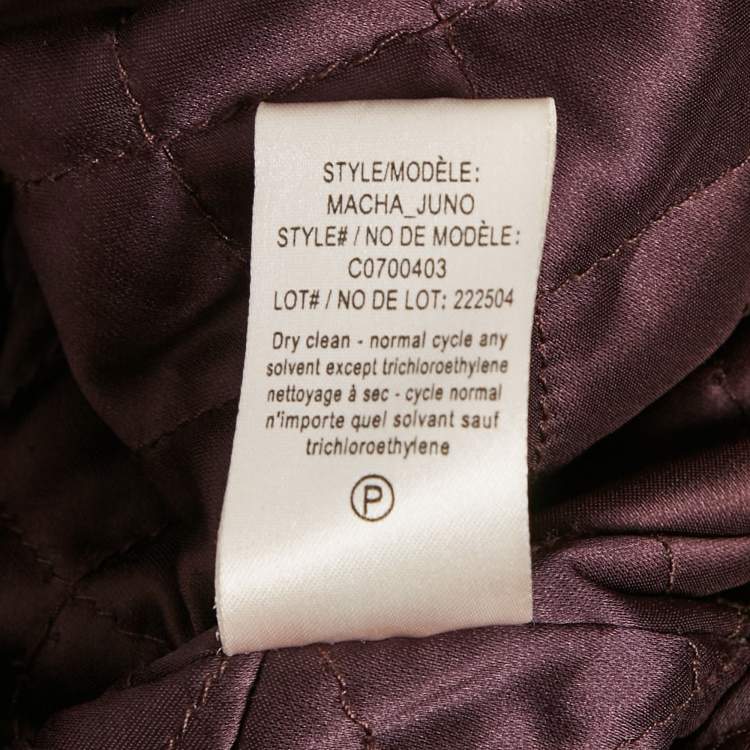 Pre Owned Theory Burgundy Leather Rider Jacket M