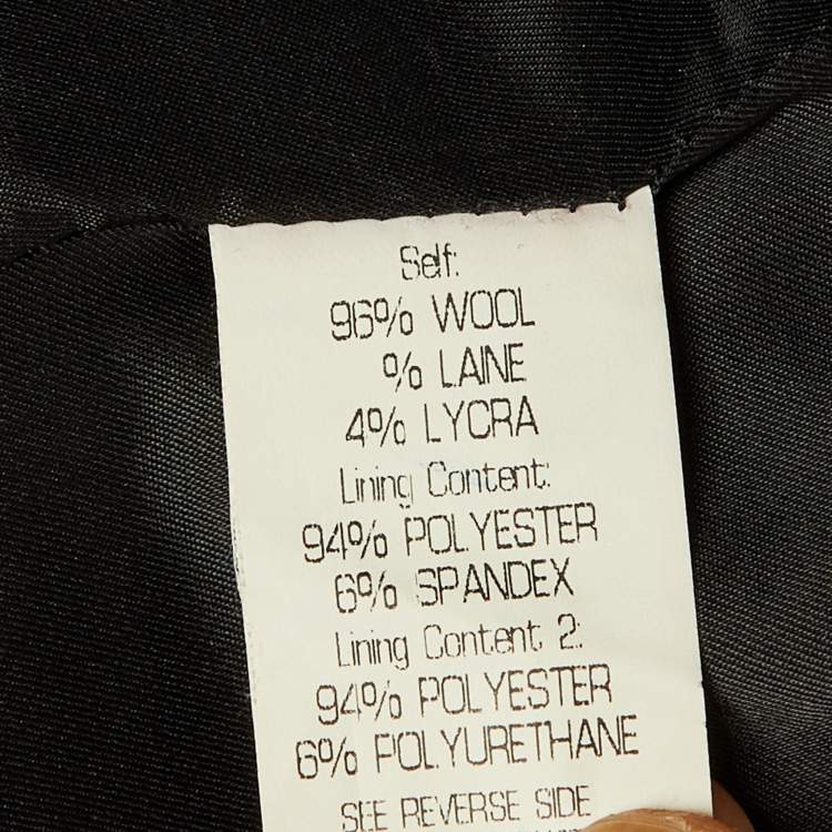 Pre Owned Theory Black Wool Single Breasted Blazer S 