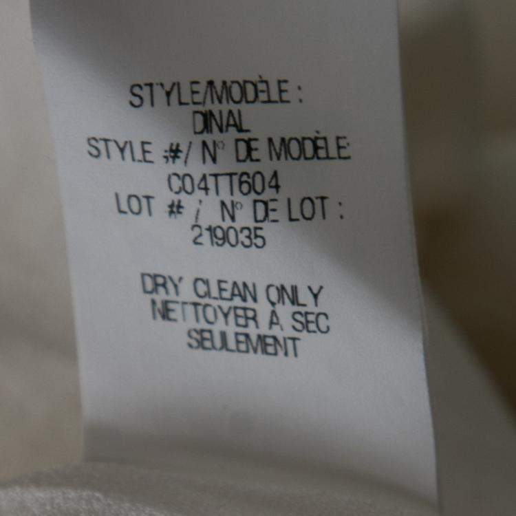 Pre Owned Theyskens Theory White Lace Sleeveless Dinal Dress M 