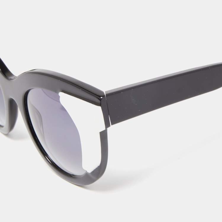 Pre Owned Thierry Lasry Black/White Gradient Slutty 29 Wayfarer Sunglasses