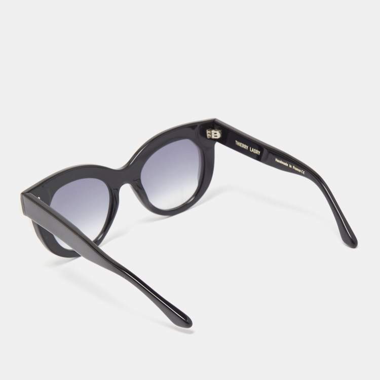 Pre Owned Thierry Lasry Black/White Gradient Slutty 29 Wayfarer Sunglasses