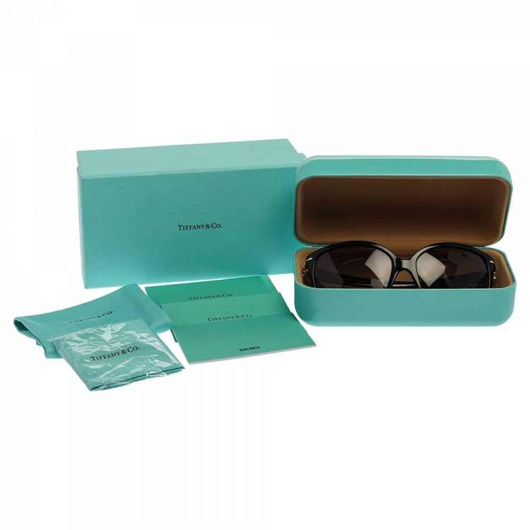 Pre Owned Tiffany & Co. Black Gradient TF 4064 Cat Eye Sunglasses