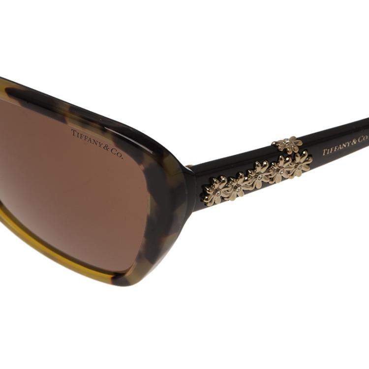 Pre Owned Tiffany & Co. Tortoise Shell 4069B Sunglasses