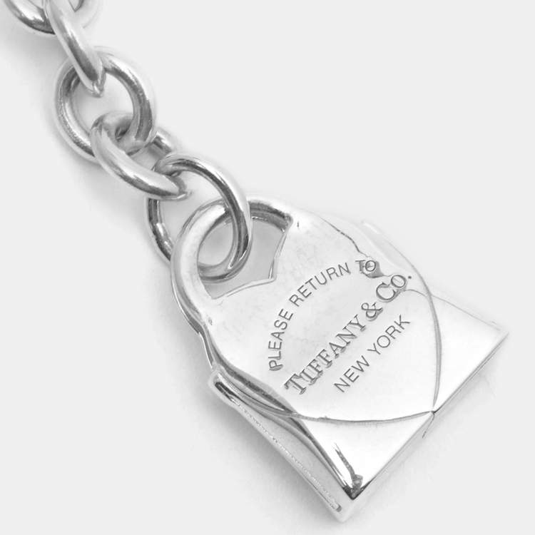 Pre Owned Tiffany & Co. Return to Tiffany Handbag Sterling Silver Key Ring