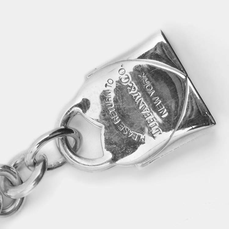 Pre Owned Tiffany & Co. Return to Tiffany Handbag Sterling Silver Key Ring
