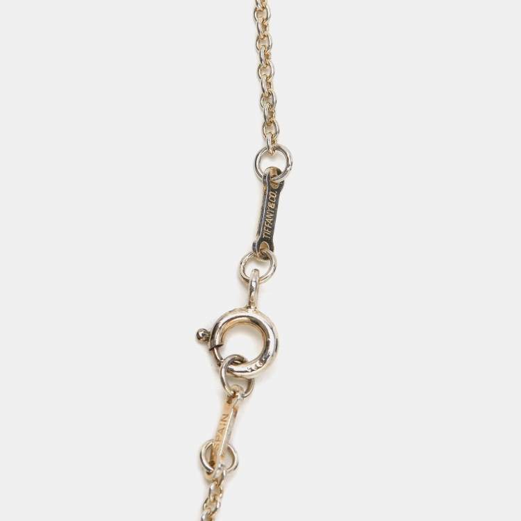 Pre Owned Tiffany & Co. Elsa Peretti Open Heart Sterling Silver Necklace