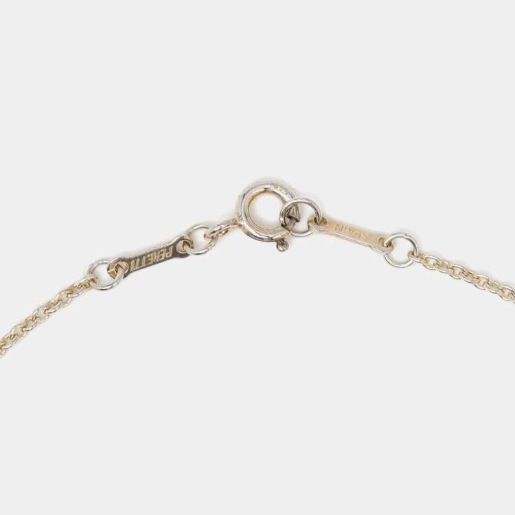 Pre Owned Tiffany & Co. Elsa Peretti Open Heart Sterling Silver Necklace