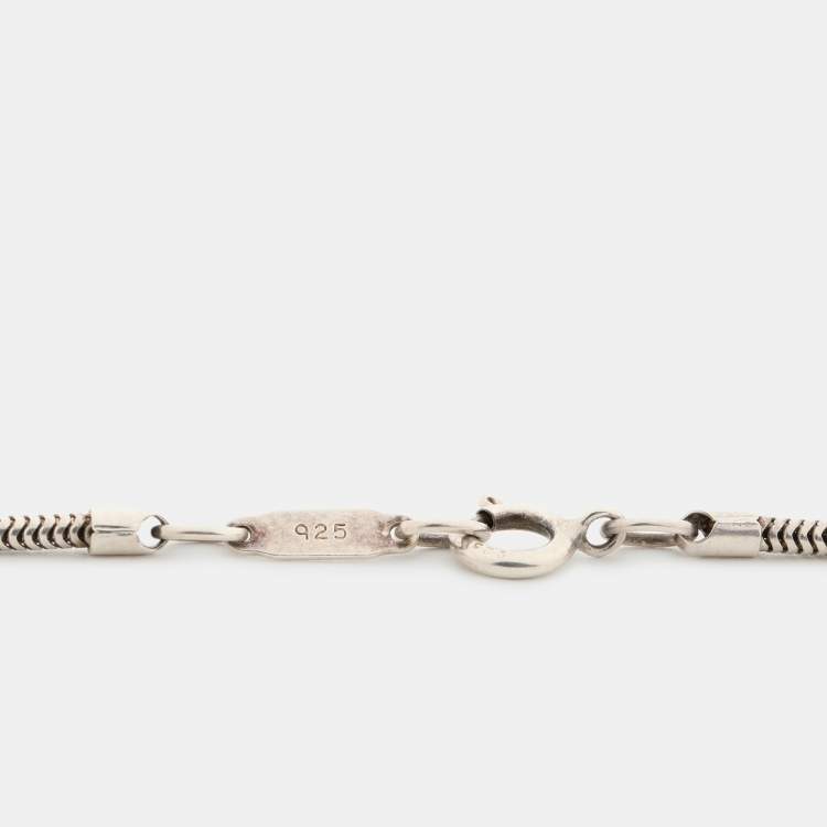 Pre Owned Tiffany & Co. Return To Tiffany Heart Tag Sterling Silver Pendant Necklace