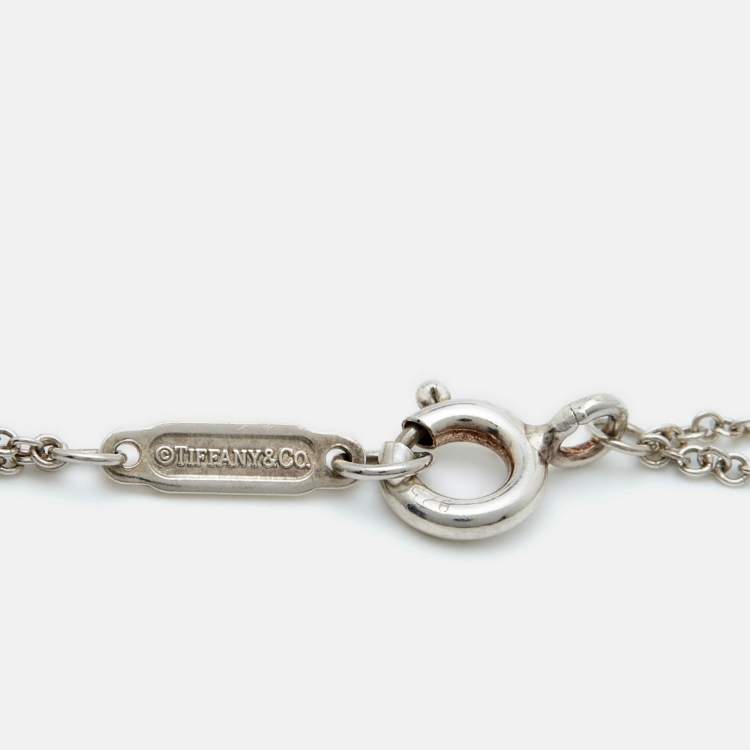 Pre Owned Tiffany & Co. Return To Tiffany Sterling Silver Heart Tag Bracelet