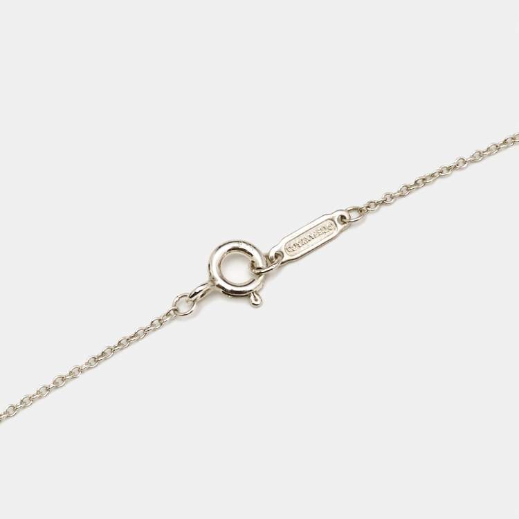 مملوكة مسبقًا Tiffany & Co. 1837 Interlocking Circles Sterling Silver Pendant Necklace