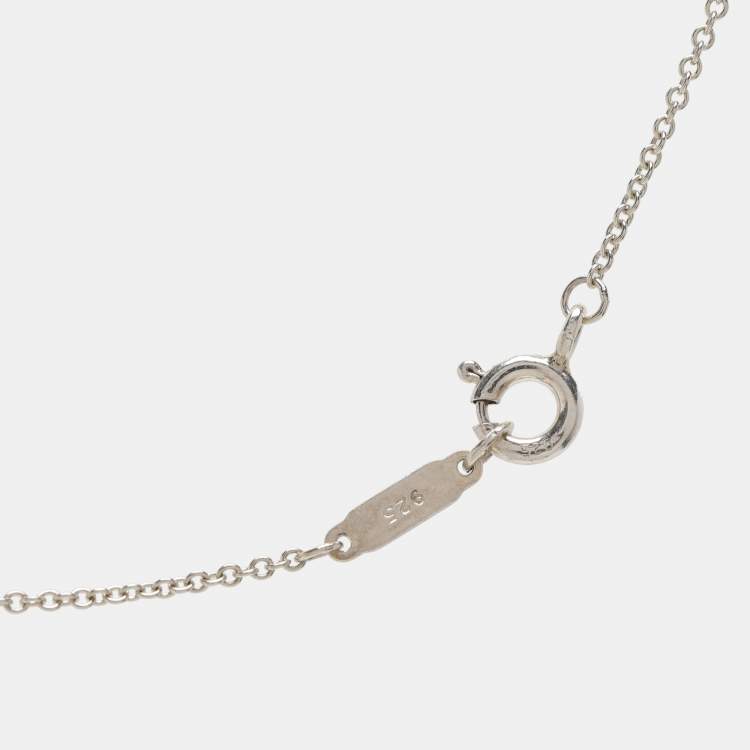 Pre Owned Tiffany & Co. Return To Tiffany Heart Tag Sterling Silver Pendant Necklace