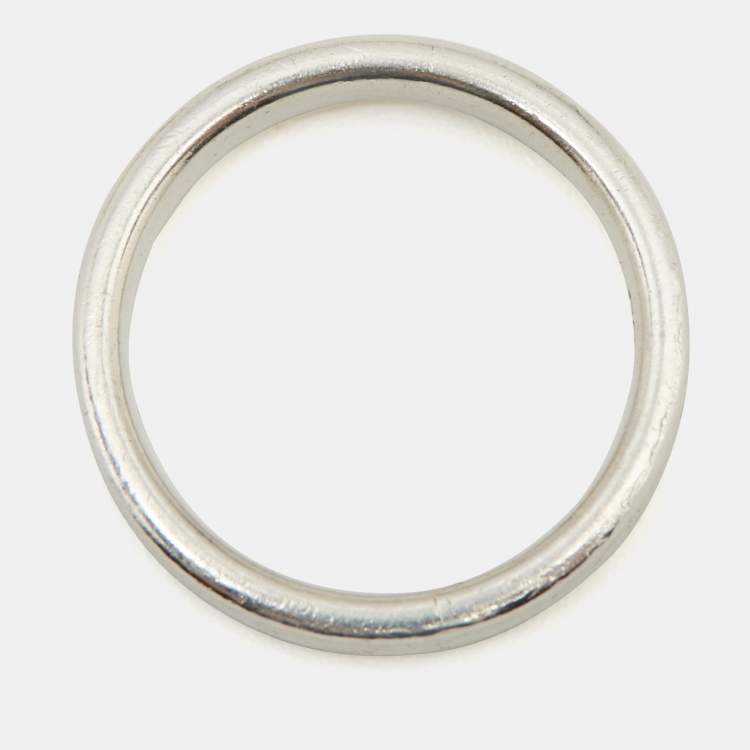 Pre Owned Tiffany & Co. Tiffany 1837 Sterling Silver Band Ring Size 54