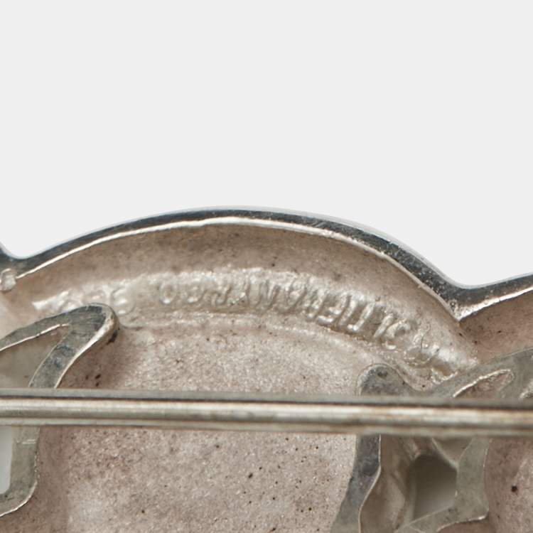Pre Owned Tiffany & Co. Three Ducks Sterling Silver Brooch