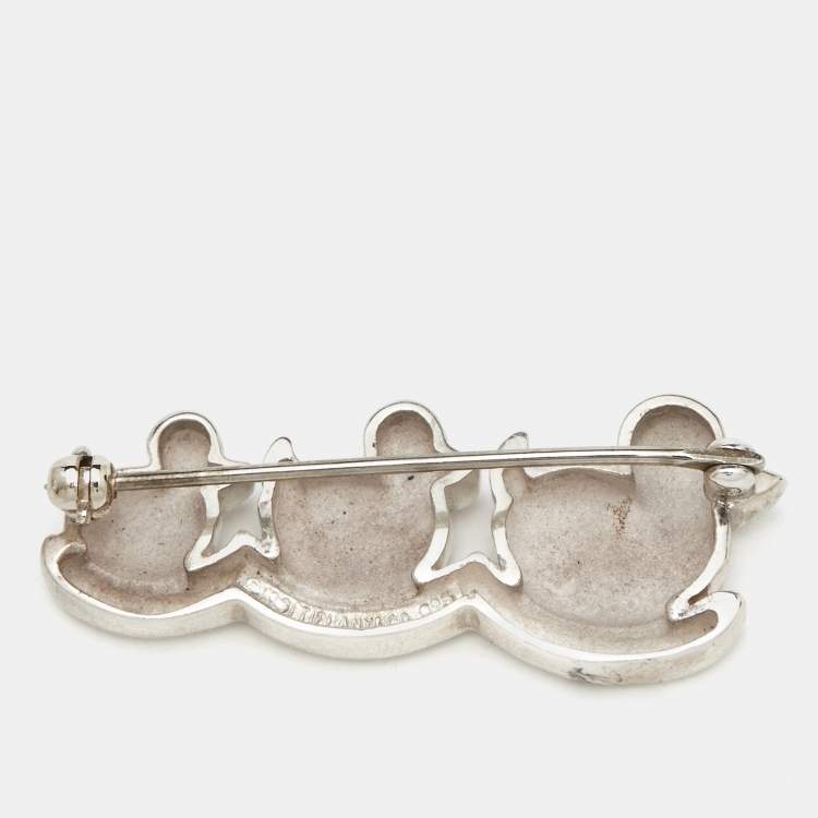 Pre Owned Tiffany & Co. Three Ducks Sterling Silver Brooch