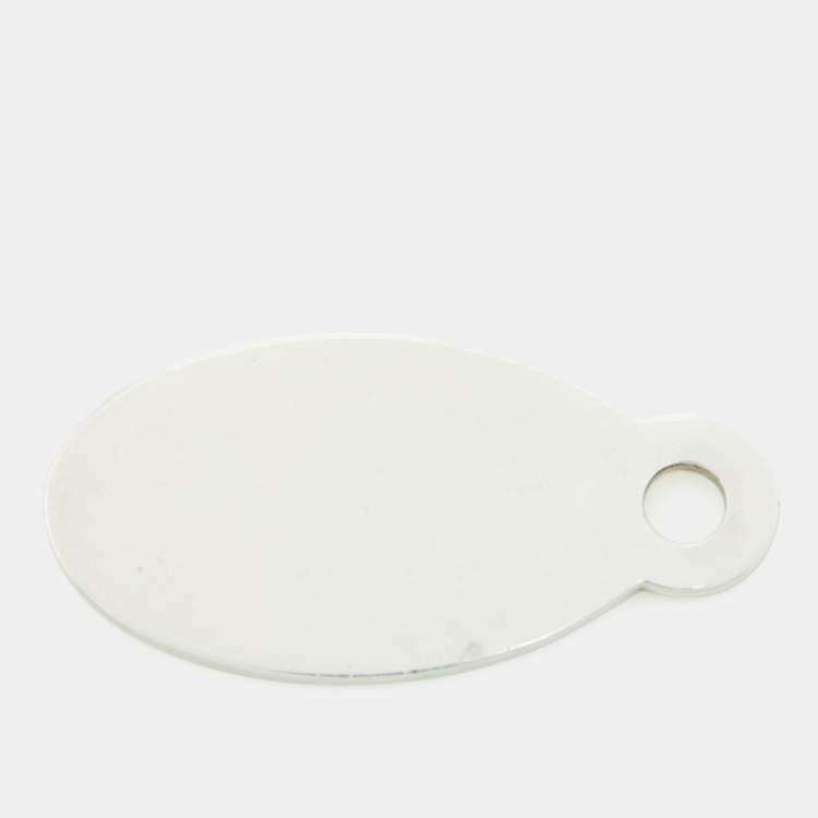 Pre Owned Tiffany & Co. Return To Tiffany Oval Tag Sterling Silver Pendant