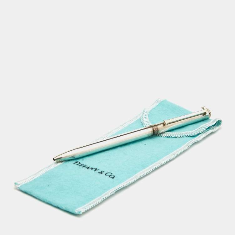 Pre Owned Tiffany & Co. Silver 925 T-Clip Ballpoint Pen