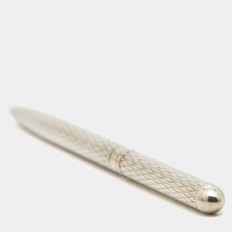 Pre Owned Tiffany & Co.  Silver 925 Textured Ballpoint Pen