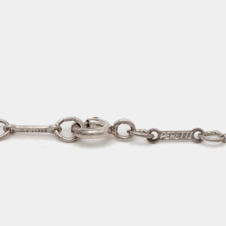 Pre Owned Tiffany & Co. Elsa Peretti Open Heart Sterling Silver Necklace