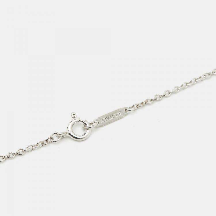 Pre Owned Tiffany & Co. Atlas Cube Sterling Silver Necklace