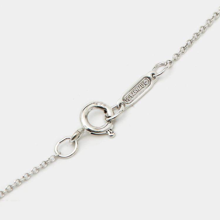 Pre Owned Tiffany & Co. Atlas Cube Sterling Silver Necklace