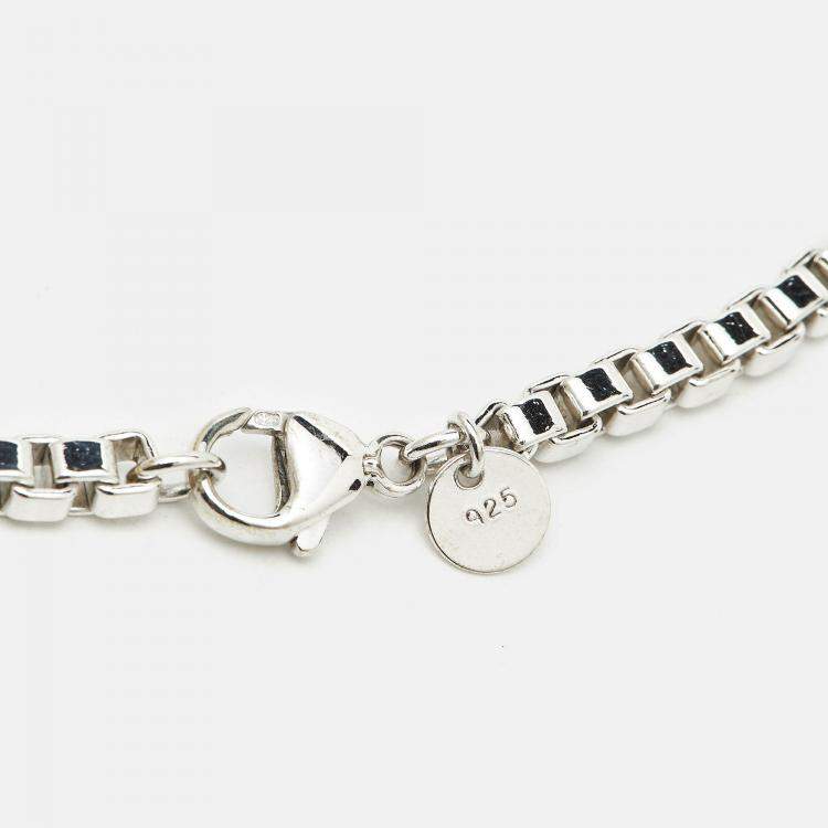 Pre Owned Tiffany & Co. Venetian Link Sterling Silver Unisex Bracelet