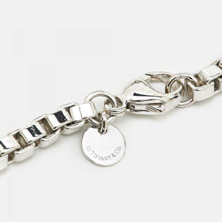 Pre Owned Tiffany & Co. Venetian Link Sterling Silver Unisex Bracelet