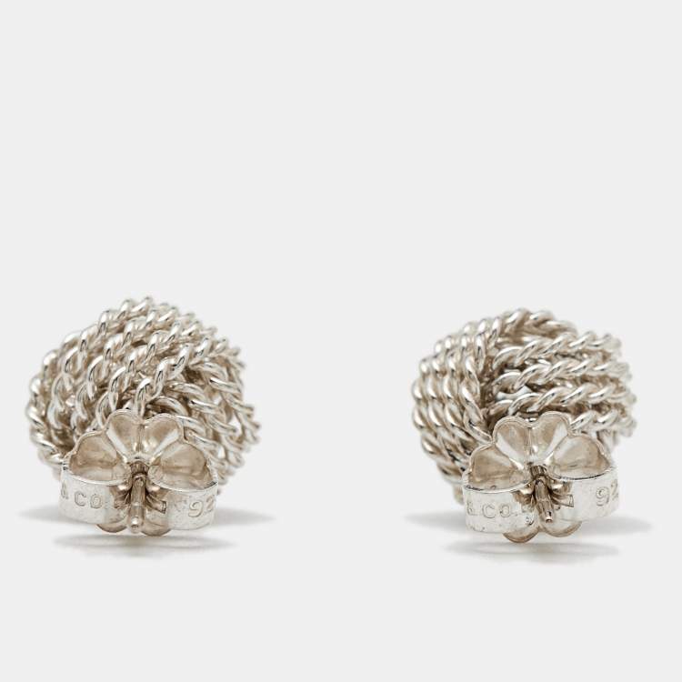 مملوكة مسبقًا Tiffany & Co. Knot Sterling Silver Earrings