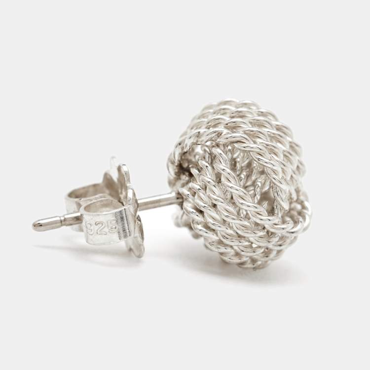 مملوكة مسبقًا Tiffany & Co. Knot Sterling Silver Earrings