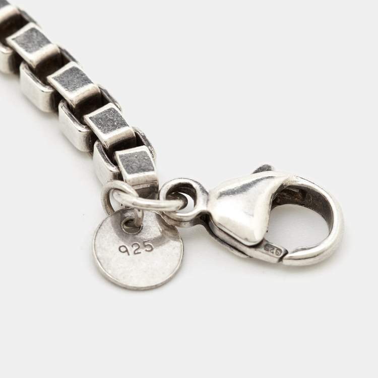 Pre Owned Tiffany & Co. Venetian Link Sterling Silver Unisex Bracelet
