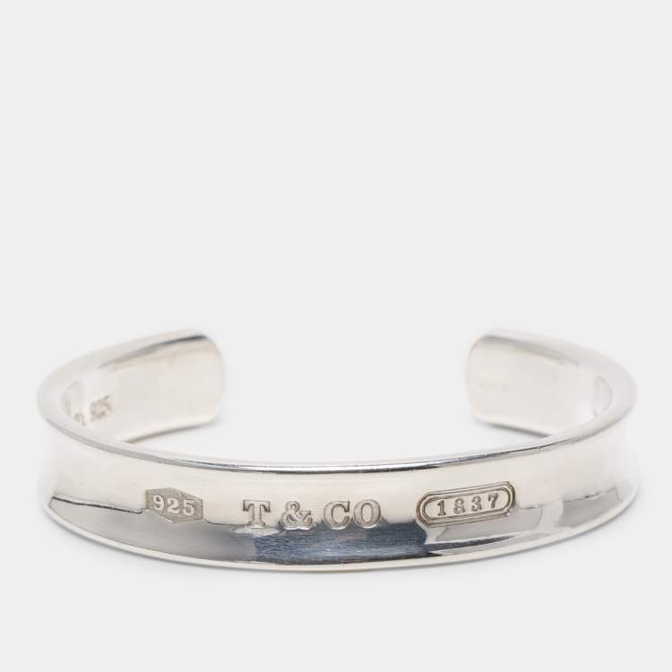 Pre Owned Tiffany & Co. 1837 Silver Open Cuff Bracelet