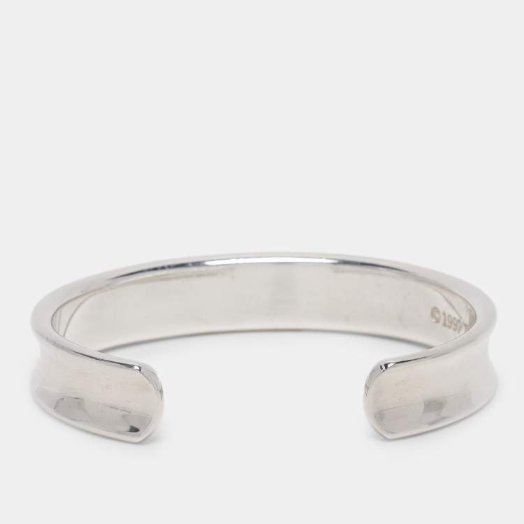 Pre Owned Tiffany & Co. 1837 Silver Open Cuff Bracelet