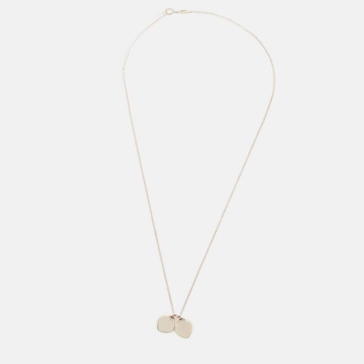 Pre Owned Tiffany & Co. Return To Tiffany Enamel Sterling Silver Pendant Necklace