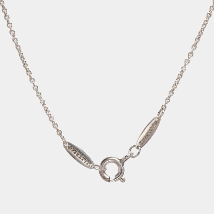 Pre Owned Tiffany & Co. Elsa Peretti Alphabet Z Silver Pendant Necklace
