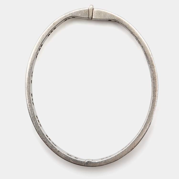 Pre Owned Tiffany & Co. Atlas Sterling Silver Bangle Bracelet