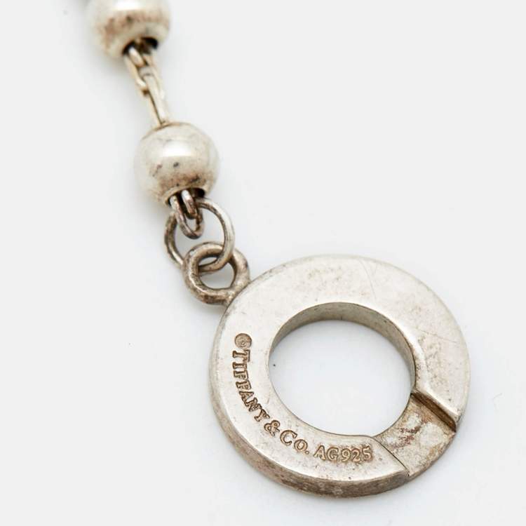 Pre Owned Tiffany & Co. Toggle Bead Sterling Silver Bracelet