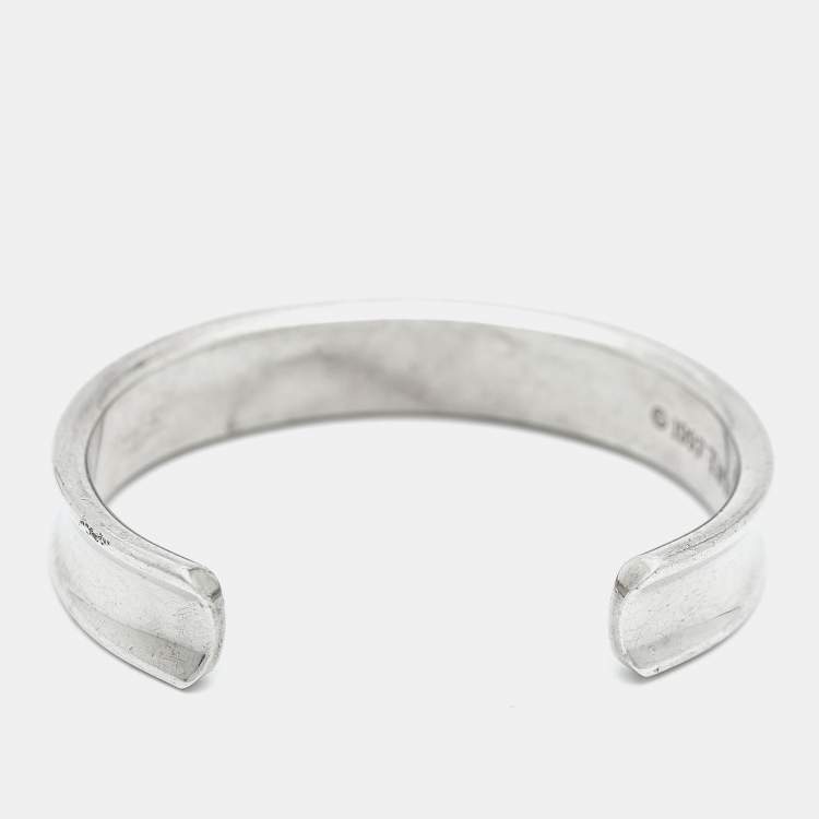 Pre Owned Tiffany & Co. 1837 Sterling Silver Open Cuff Bracelet