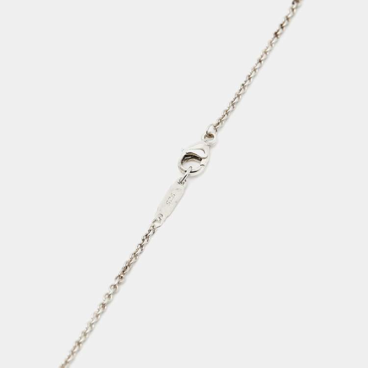 Pre Owned Tiffany & Co. 1837 Sterling Silver Bar Pendant Necklace